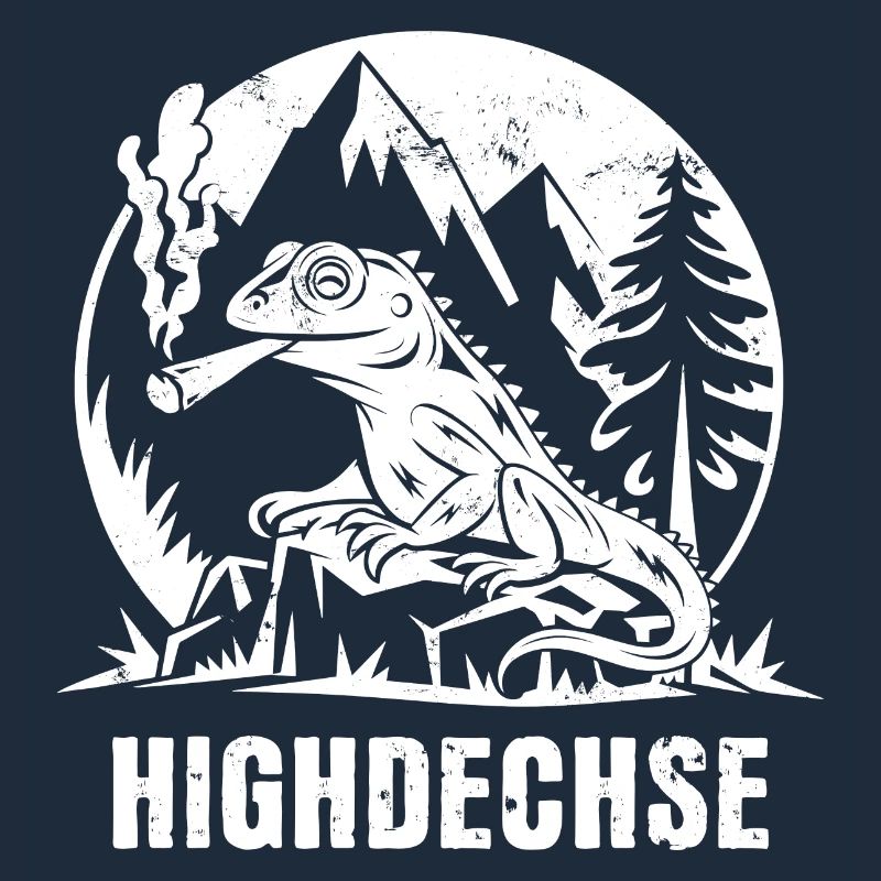 Highdechse - Eidechse mit einem Joint