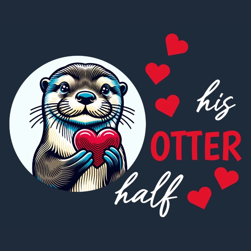Otter half liebe geschenk