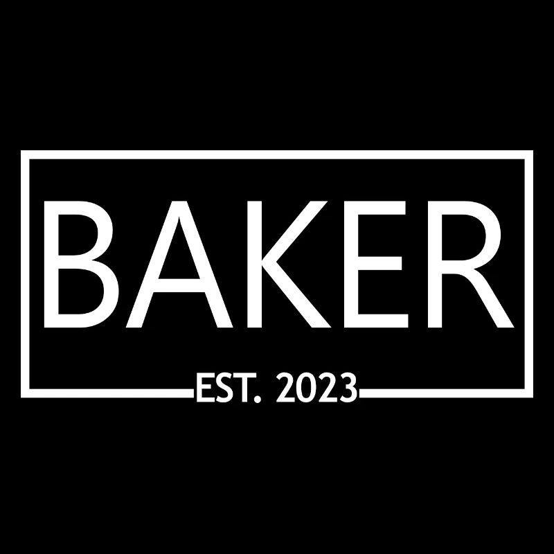 Baker Est. 2023 Graduation Pastry Baking Student