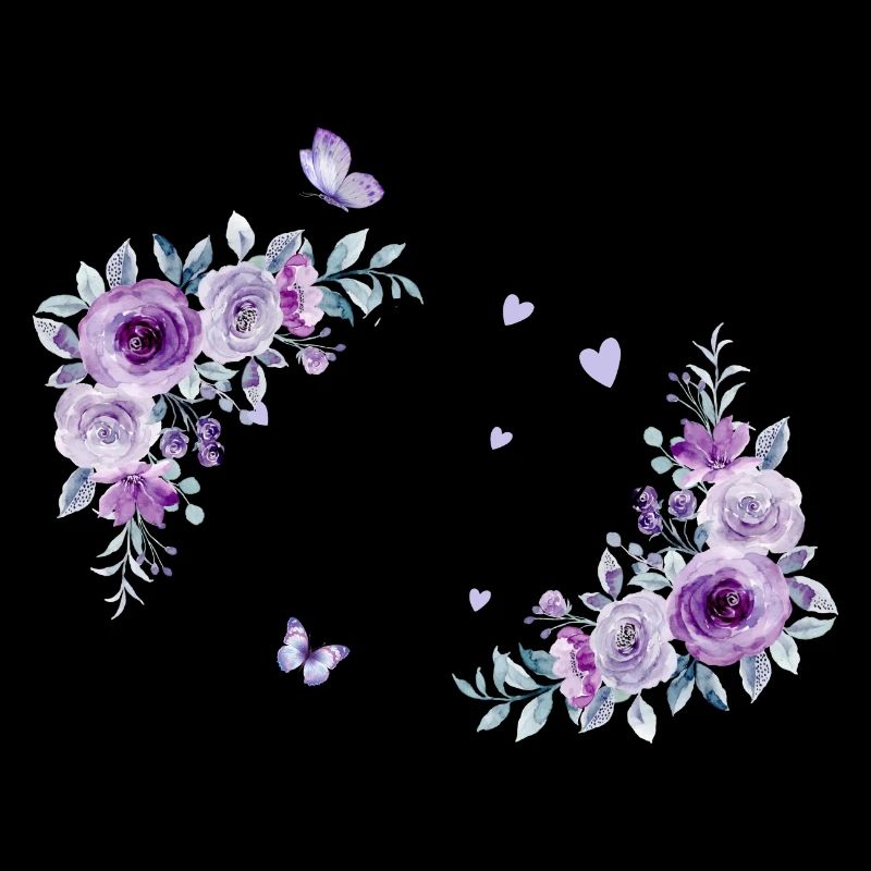 Die lila Blumenbraut