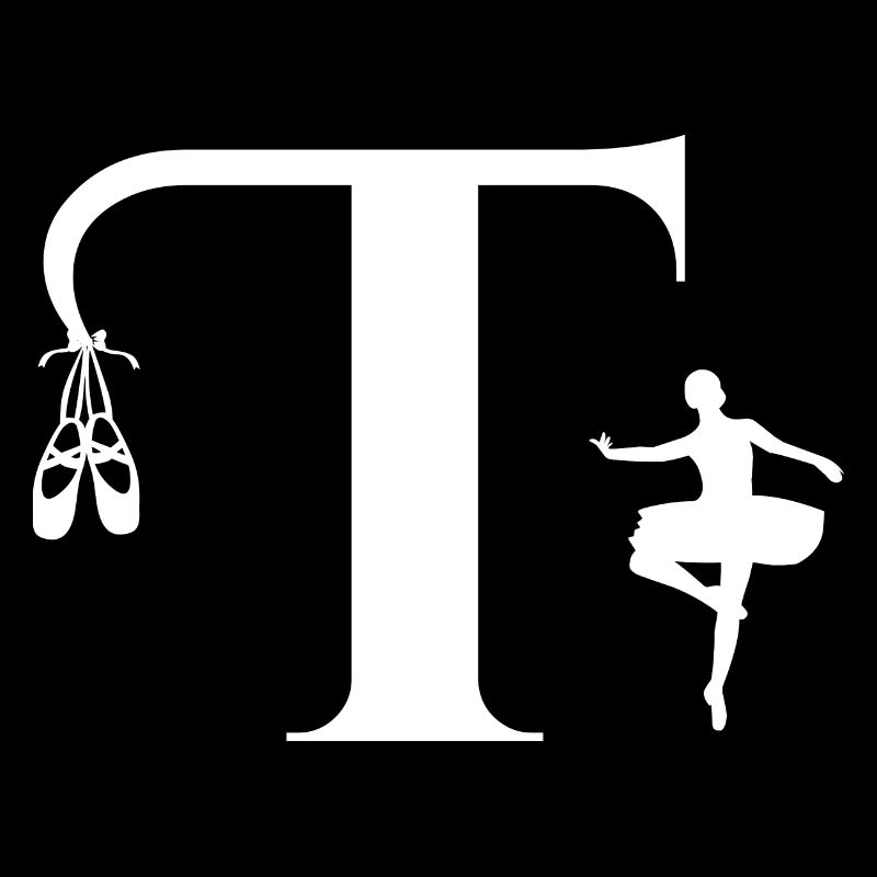 Buchstabe t Ballerina