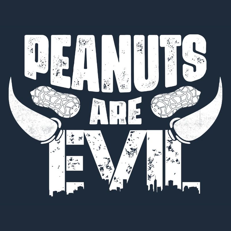 Peanuts Are Evil Nut Allergic Awareness