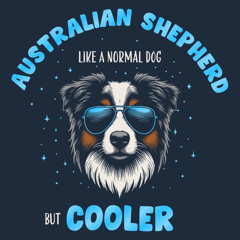 Aussie - comme un chien normal mais turquoise plus cool