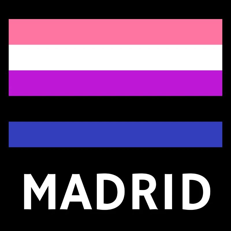 Genderfluid Pride Drapeau Madrid