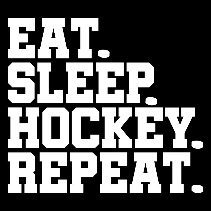 Puck Eat Sleep Hockey Repeat Gift