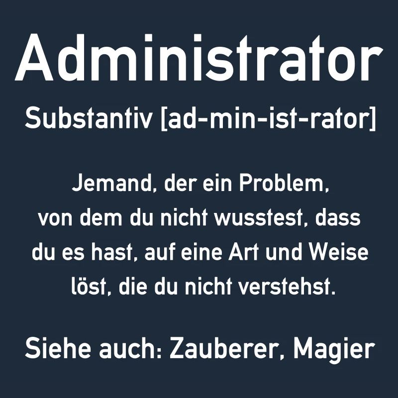 Administrator - Admin - In allen Vector Farben