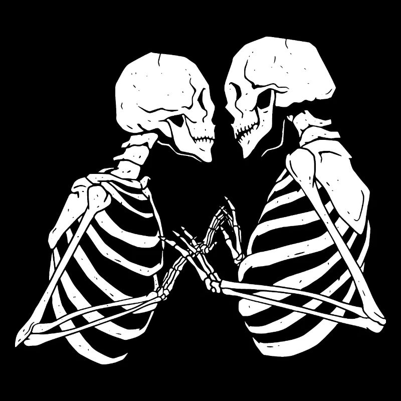 Skeleton Love Valentine’s Day Relationship Forever Death