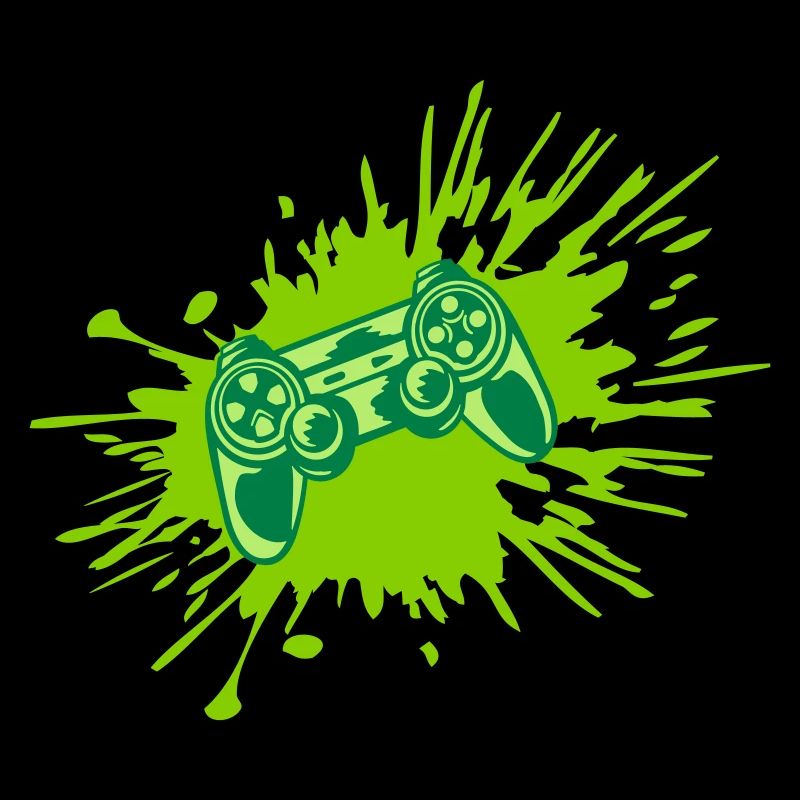 Farbklecks Konsole Retro Controller