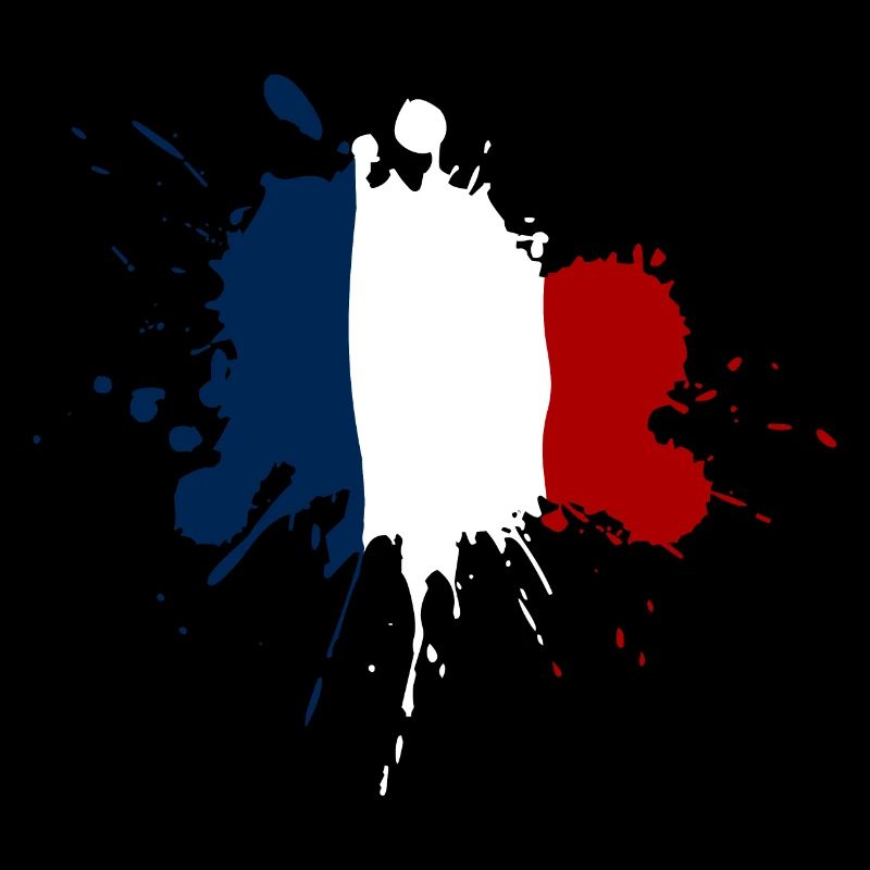 Conception de la tache du drapeau de la France