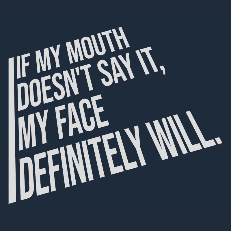 my face definitely will