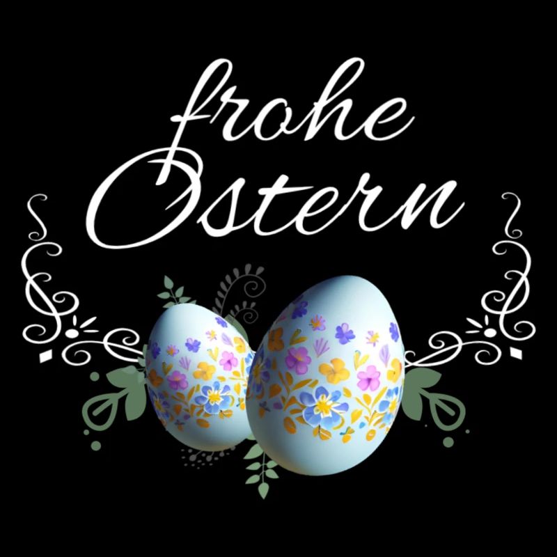 Frohe Ostern Osterei Deko