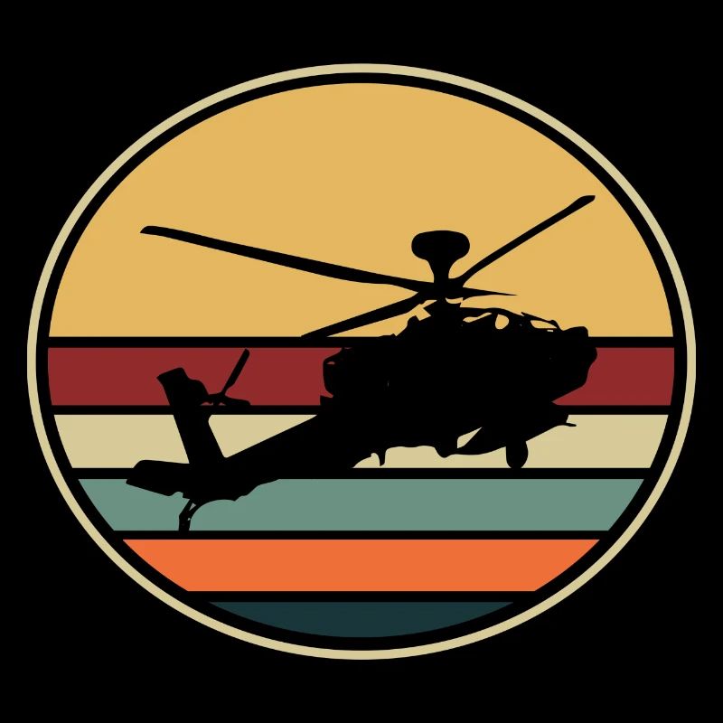 Helikopter Hubschrauber Retro Pilot