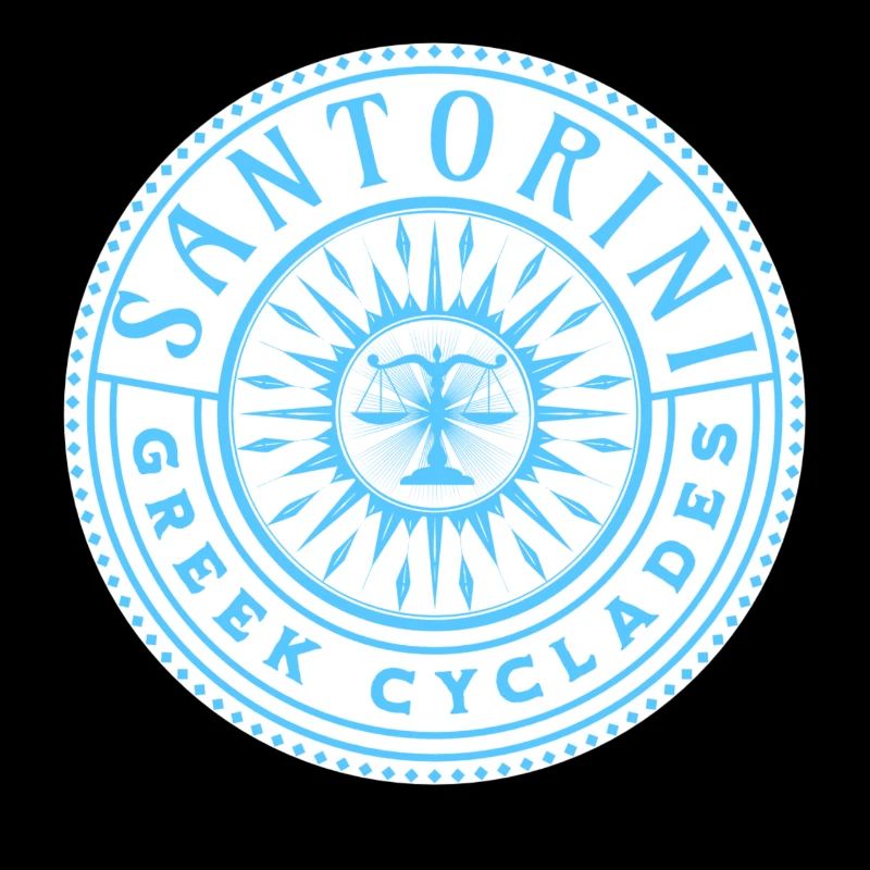 Modèle des Cyclades grecques de Santorin