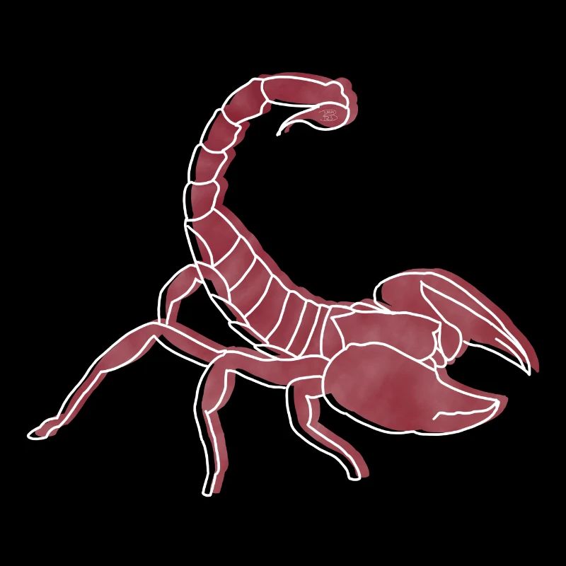 "Skorpion", Boho Line Art Design, Serie "Desert"