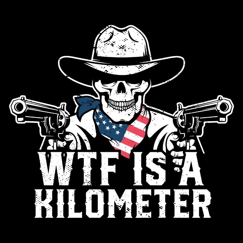 WTF Is A Kilometer Internet Meme Grunge Skeleton