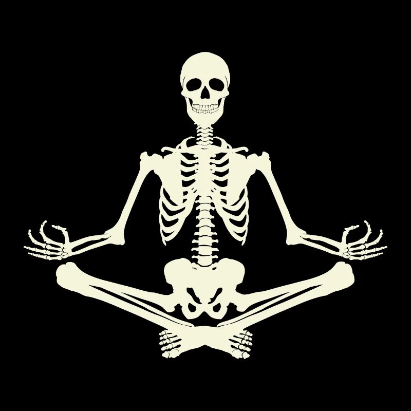 7 Yoga Padmasana oder Lotusblüte | Knochenskelett