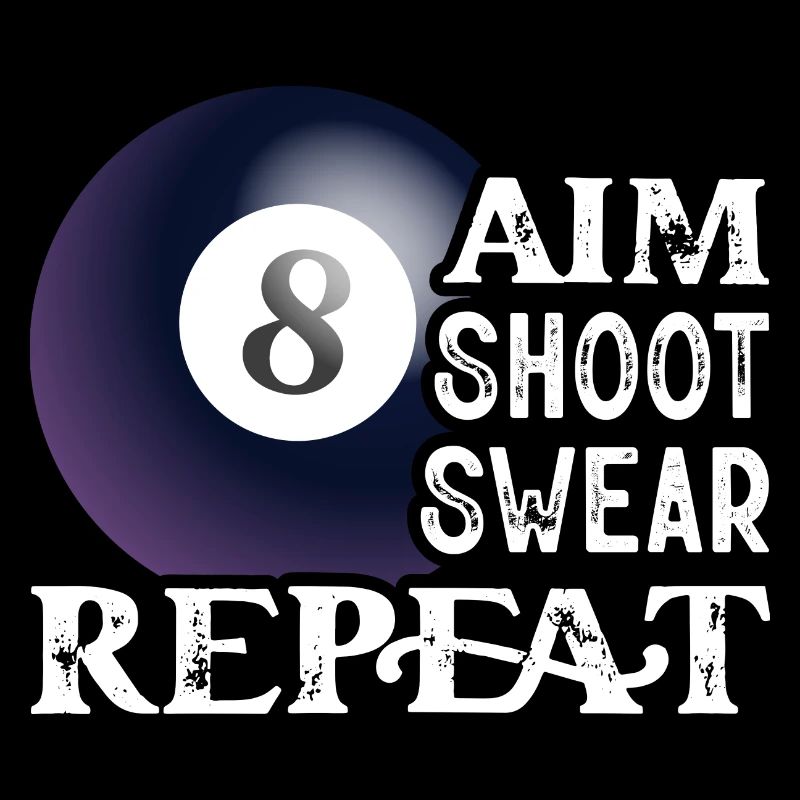 Aim Shoot Jurer Répéter Joueur de billard PoolBillards