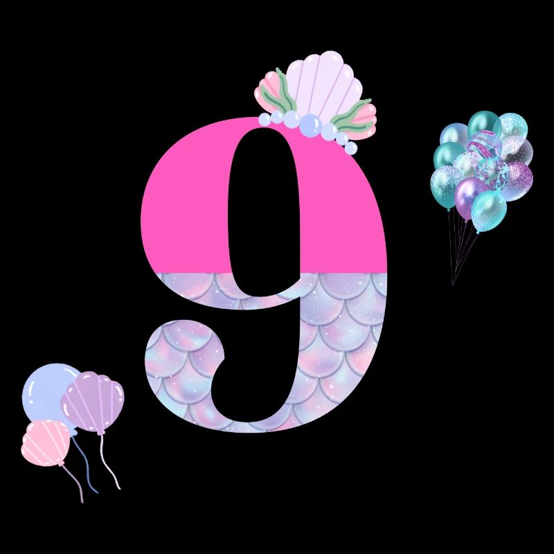 9th birthday mermaid