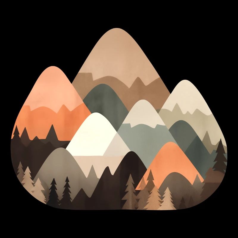 Mountains and forest