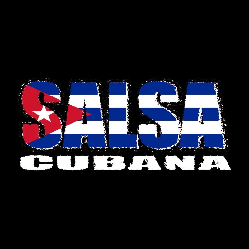 Salsa cubana mit der Flagge Kubas