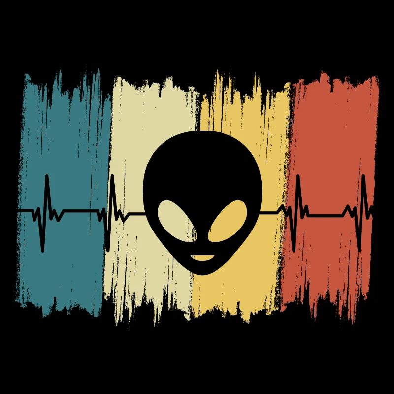 Vintage-Alien-Herzschlag