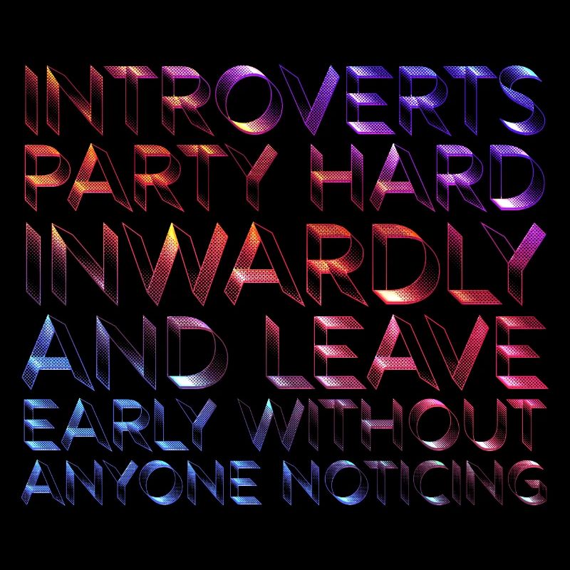 Introvertierte feiern innerlich hart