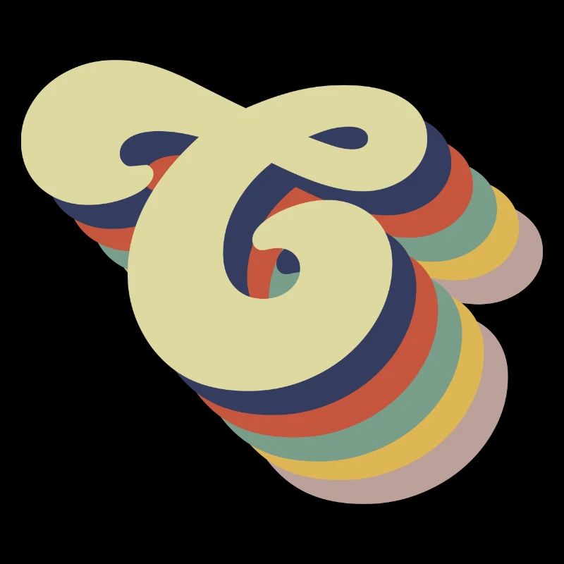 Retro-Buchstabe C