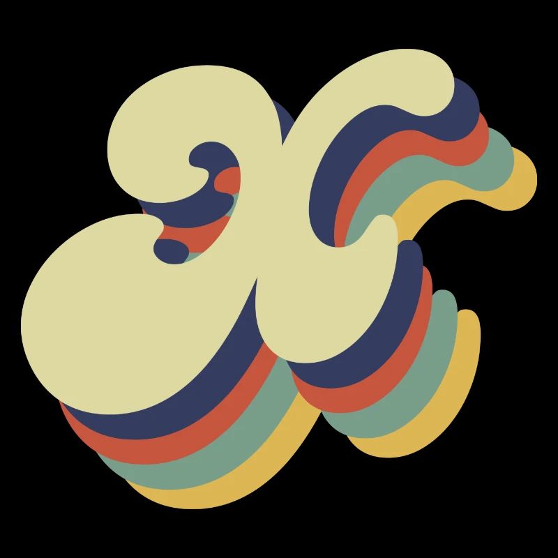 Retro x Buchstabe