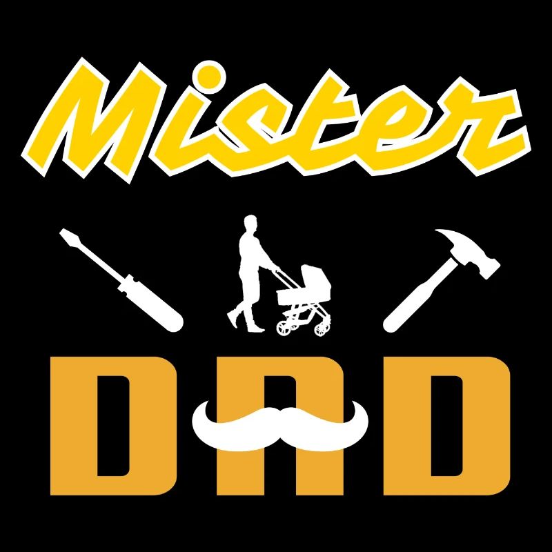 Mister Dad Moustache Blanche