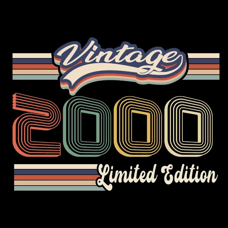 Original 2000 Vintage Edition Retro Geburtstag
