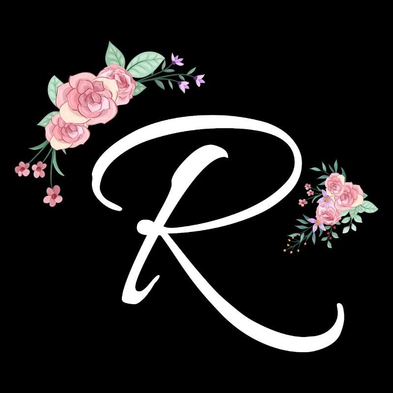 Lettre r fleurs