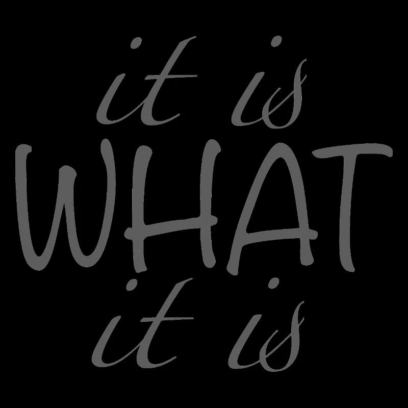 it is what it is