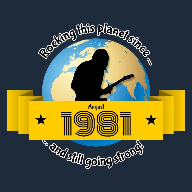 44. Geburtstag Rocking this planet since 08/1981