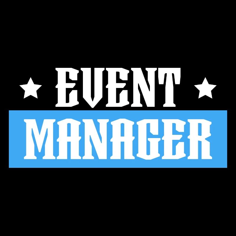 Event Manager tshirt bleu noir