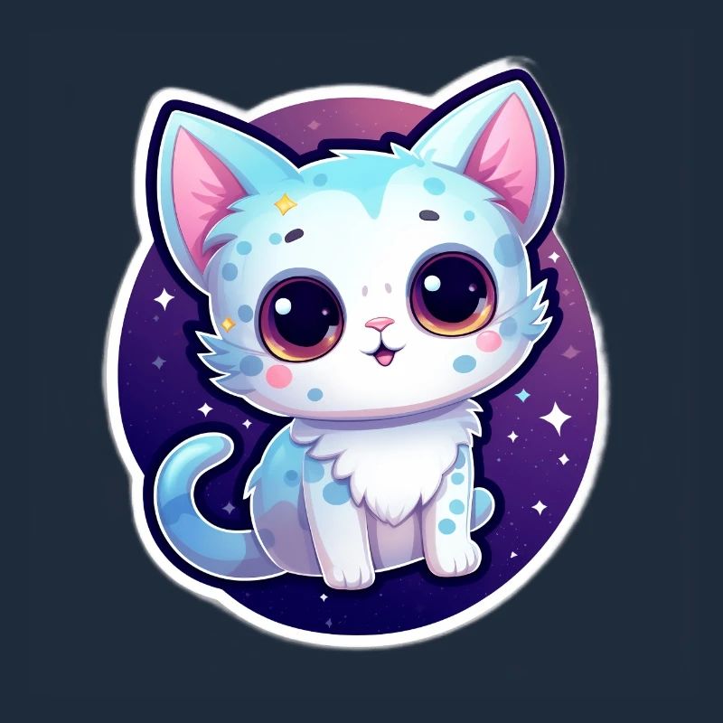 "Cosmic Kitty: Adorable Space Float"