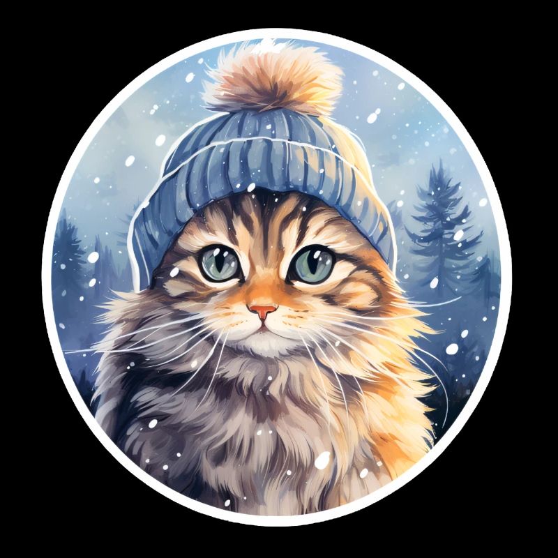 Cat in winter