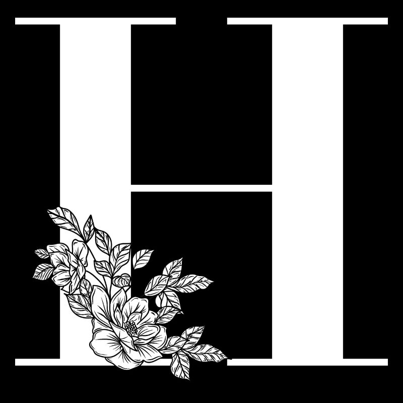 Buchstabe H Blume