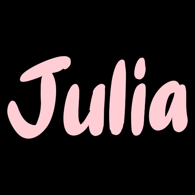 Name in text Julia in pink
