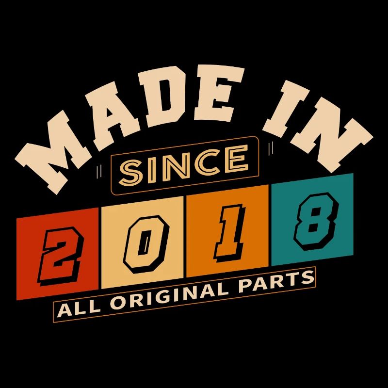 Made in 2018 anniversaire 6 ans