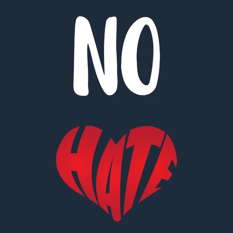 No Hate Dislike Stop Hate Anti Hate