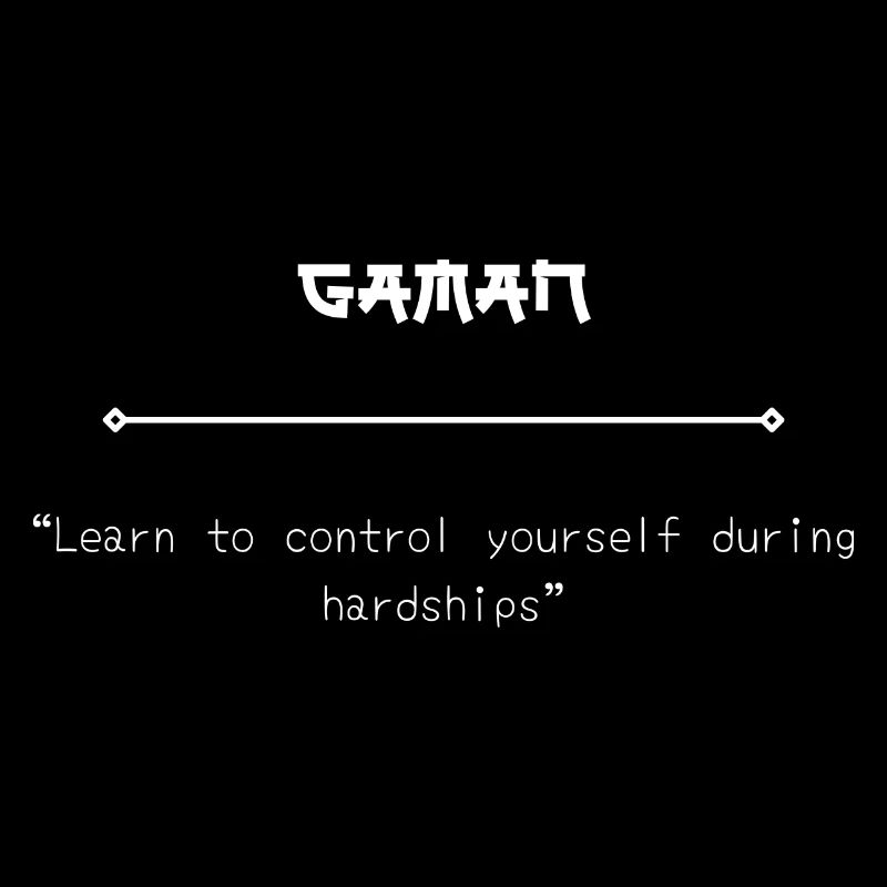 Gaman Japanese Philosophy