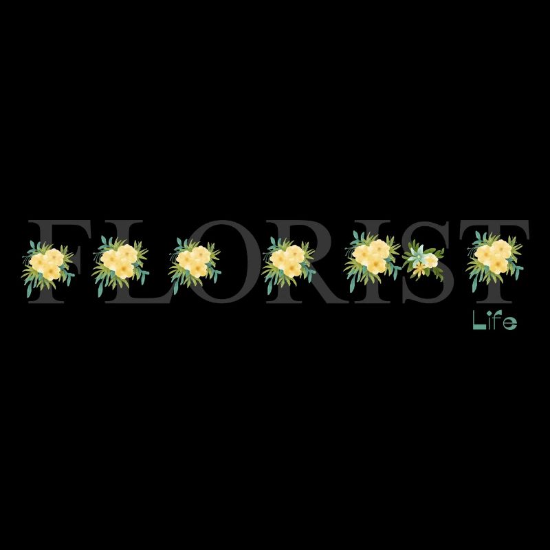 Florist Schriftzug Florist Geschenk Tshirt