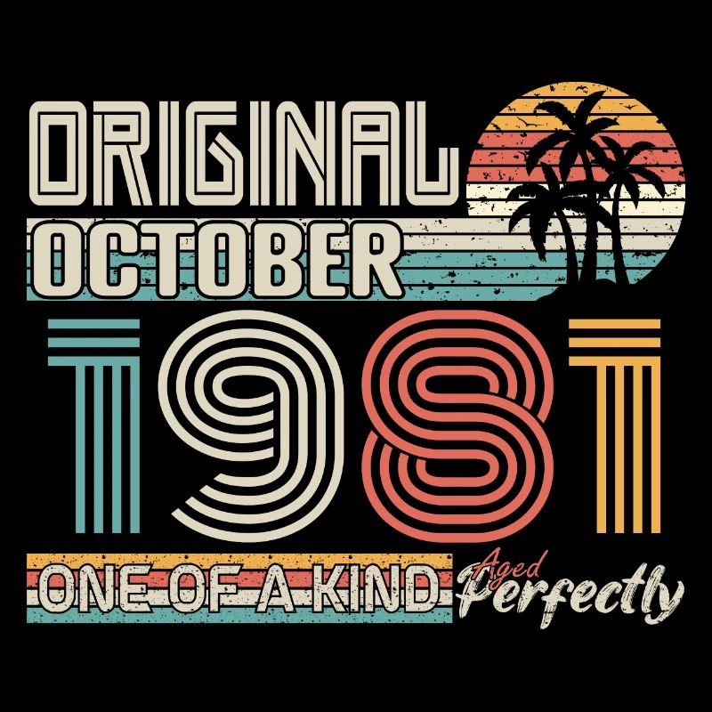 October 1981 Birthday October 1981 Gift 1981