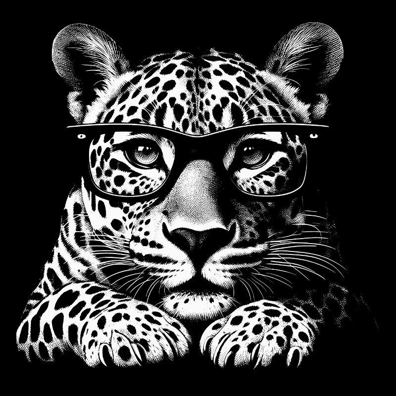 Leopard Glasses Optician Glasses Wearer Funny Wild