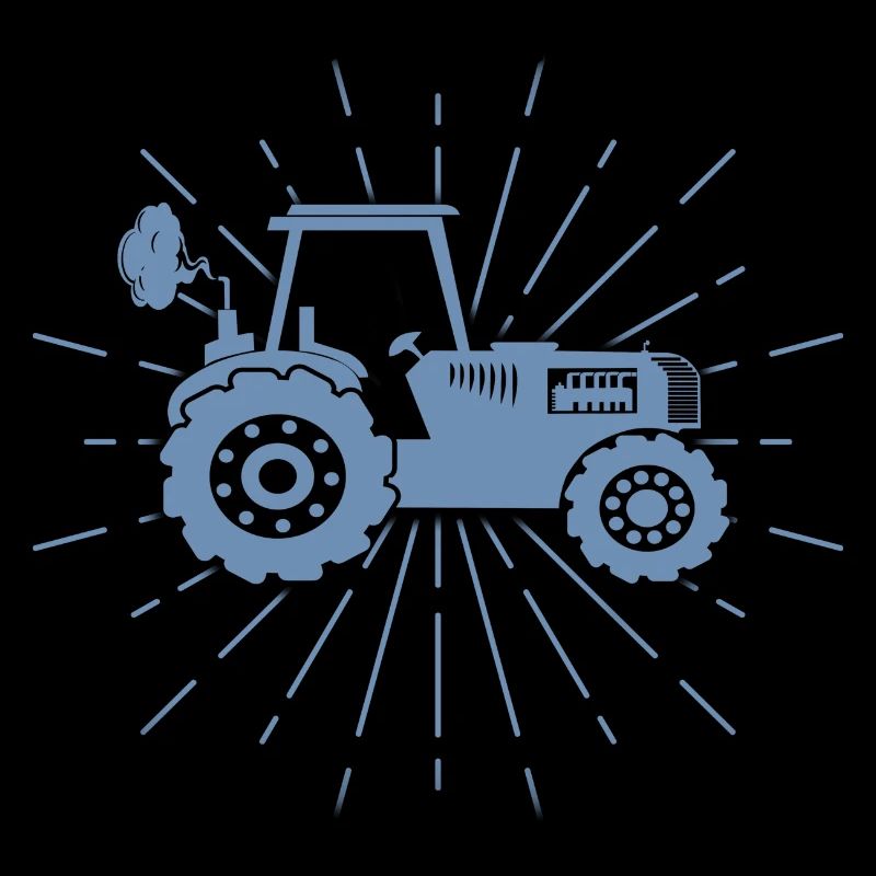 Tractor Silhouette Minimalist Agriculture