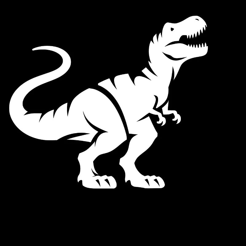 Dino T-Rex Silhouette Minimalistisches Design