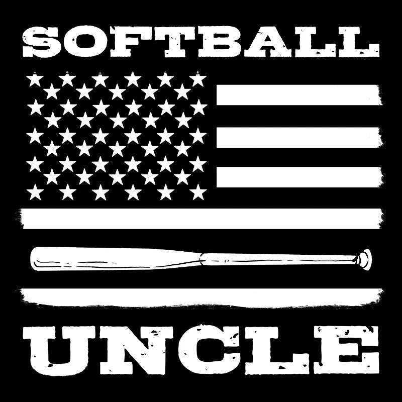 Softball Softball-Spieler Onkel