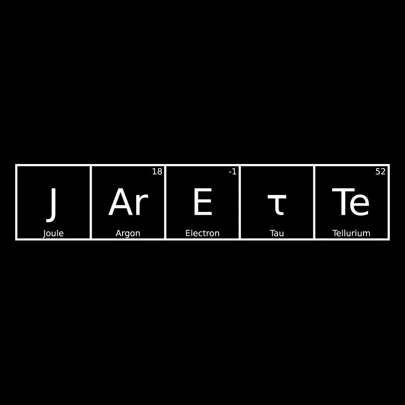 Jarette Nom Prénom Chimie Tableau périodique Élément