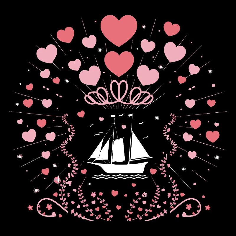 Pédalo à thème Saint-Valentin