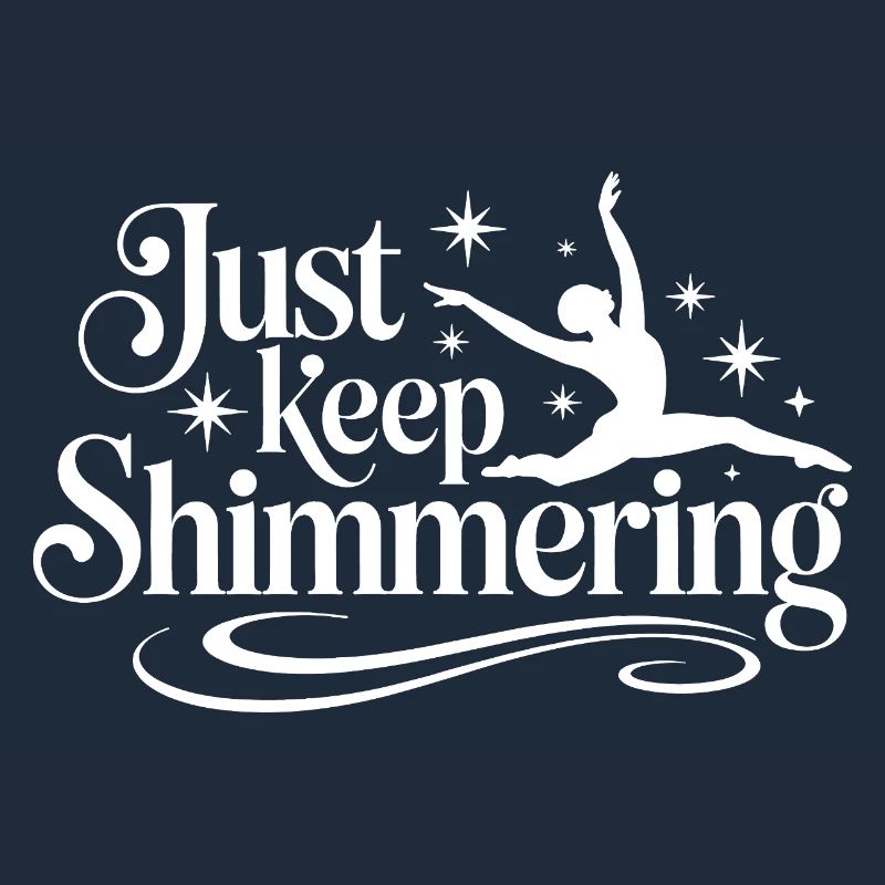 Schimmern Sie einfach weiter Synchronschwimmer